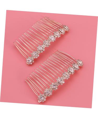 DOITOOL Flower Hairpin Comb Hair Barrettes Hair Pin Hair Clip Comb Rhinestone Bobby Pins Bride Sun Flower Headgear Flower Hair Clip Comb - Buy Online on GoSupps.com