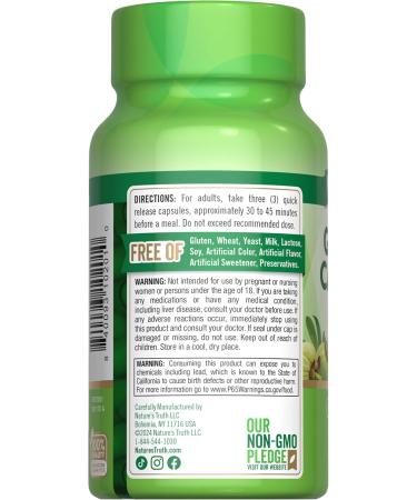 Nature's Truth Garcinia Cambogia 3 000mg | 90 Pills | Plus Chromium Picolinate | Non-GMO and Gluten Free Supplement - Buy Online on GoSupps.com