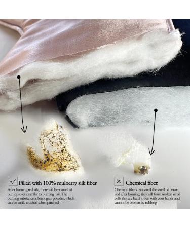 Buy 22mm 100% Mulberry Silk Sleep Eye Mask - Luxurious Black Travel Shade for Men & Women - Buy Online on GoSupps.com