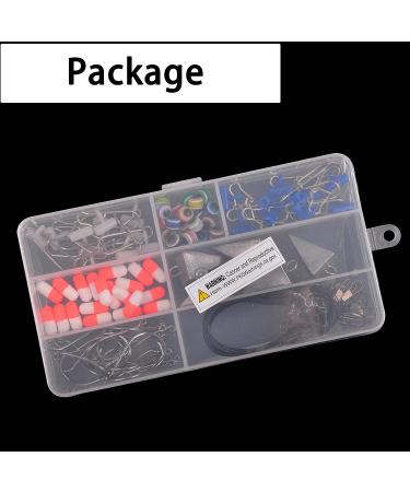 105PCS Saltwater Surf Fishing Tackle Kit with Bait Rigs, Circle Hooks, Floats, and Sinkers - Ideal for Bass Beach Fishing - Buy Online on GoSupps.com