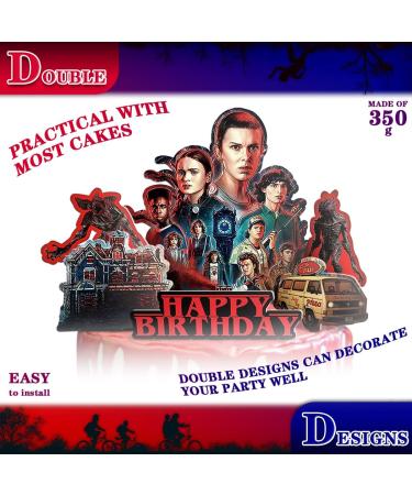 30 Stranger Cake Topper Cupcake Toppers Set Theme Birthday Party Decorations Favors Cake Supplies - Buy Online on GoSupps.com