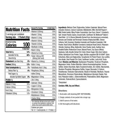 WonderSlim Keto Soup C8 MCT Oil Tortilla - Low Carb, Probiotic, Immune Support (5ct) - Buy Online on GoSupps.com