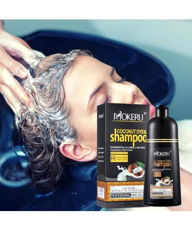  Raxove Coconut Color Shampoo 500ml - Long-lasting coconut black hair dye for men and women - Long-lasting color shampoo - Plant-based black shampoo to protect hair and prevent damage - Buy Online on GoSupps.com