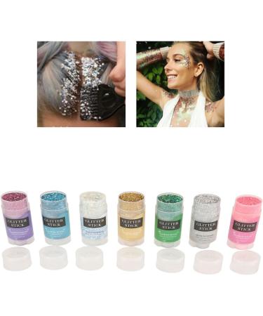 Face & Body Glitter Makeup Stick - 7 Holographic Bottles Skin-Friendly Perfect for Performances - Buy Online on GoSupps.com