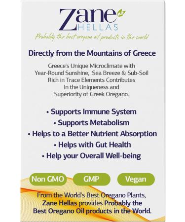 Zane Hellas 190mg Oregano Oil with 164mg Carvacrol - 100% Greek Undiluted Oil of Oregano - High Carvacrol Content - 0.5 fl. oz. (15ml) - Buy Online on GoSupps.com