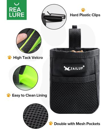 Realure Dog Training Treats - Small Feed Bag with Fastening Clip | Perfect for Travel & Walks - Buy Online on GoSupps.com