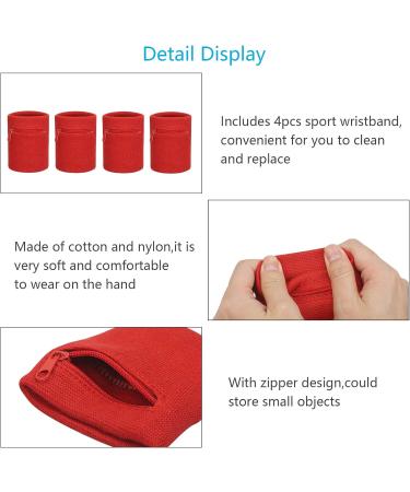 Buy Chala 4-Stk Welding Band Wrist Set | Sports Arm Bands with Zip Pocket for Fitness Running Cycling & Basketball - International Shipping Available - Buy Online on GoSupps.com