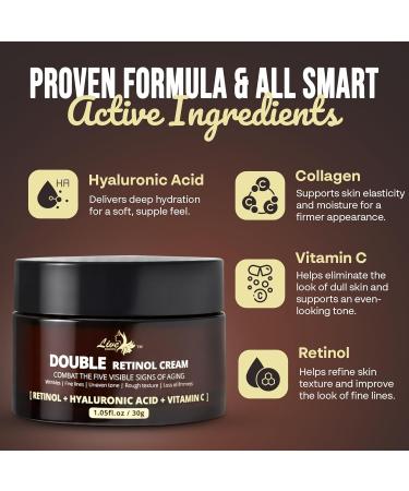 Mens Face Moisturizer Cream - Anti Aging Wrinkle Face Cream - Mens Facial Moisturizer - Retinol Collagen Vitamin E | Day & Night | Eye Bags & Dark Spot Corrector Cream | Made in USA | 30g - Buy Online on GoSupps.com