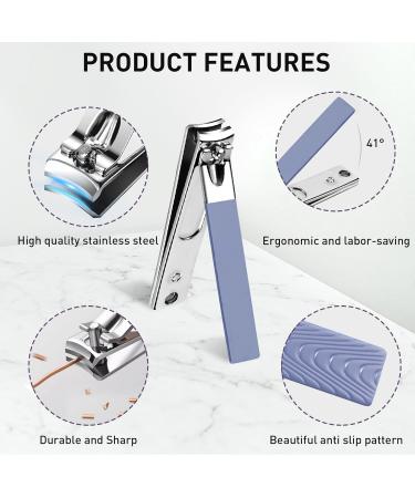 12-Part Stainless Steel Manicure Set for Men & Women - Professional Nail Care & Pedicure Kit - Perfect for Travel - Duaiu Blue - Buy Online on GoSupps.com