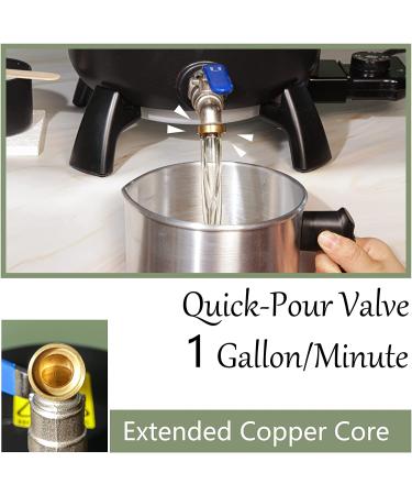 Electric Wax Melter for Candle Making - 6Qt Capacity - Convenient Pouring Spout - Buy Online on GoSupps.com