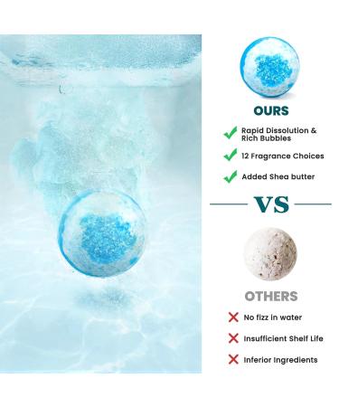 Moyksrr Bath Bombs Gift Set 16 Natural Essential Oil Bath Balls for Women | Relaxation Spa Gifts for Christmas Valentine's Day & Birthdays - Buy Online on GoSupps.com