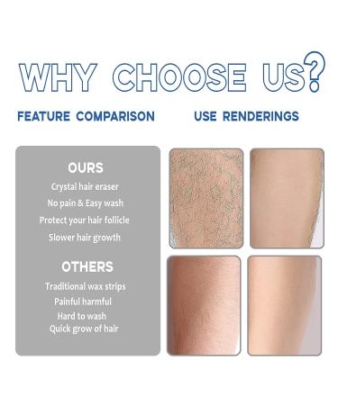Crystal Hair Removal Eraser - Painless Leg Hair Remover for Men & Women - Buy Online on GoSupps.com