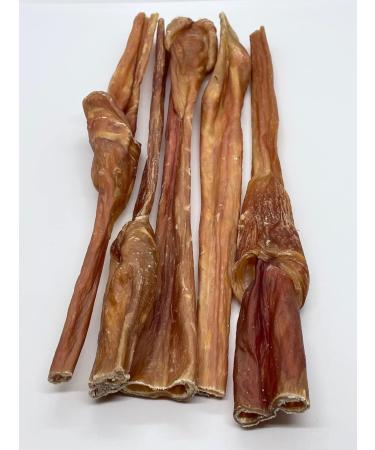 Bullsters Dog Treats Chews Bladder Sticks Odour Free All Natural and Dehydrated Beef Bladder No Preservatives No Additives Highly Digestible for Small Medium Large XL Dogs (5 Pack 12") - Buy Online on GoSupps.com