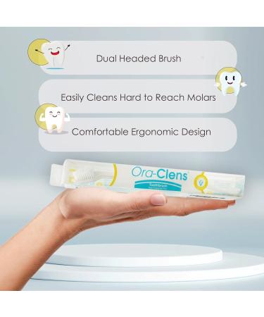 Dual Ended Toothbrush for Dogs & Cats - Ergonomic Design Flexible Neck Controls Tartar & Plaque Reduces Bad Breath - Buy Online on GoSupps.com
