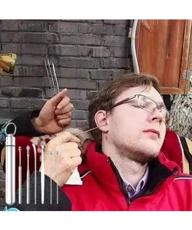 Cleaning Ears Wax Ear Wax Cleaners Ear Pick Earwax Removal Kit Ear Cleansing Tool Set Ear Curette Ear Wax Remover Tool with Cleaning Brush Pisole - Buy Online on GoSupps.com