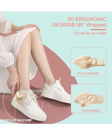 Heel Cushion Grip Liners - 4 Pairs for Shoe Comfort and Anti-Slip Protection - Buy Online on GoSupps.com