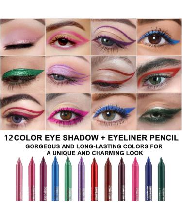 6Pcs Waterproof Glitter Eyeliner Pencils Set - Colorful Metallic Liquid Eye Liners for Women - Long Lasting Formula - Pack of 6 - Buy Online on GoSupps.com