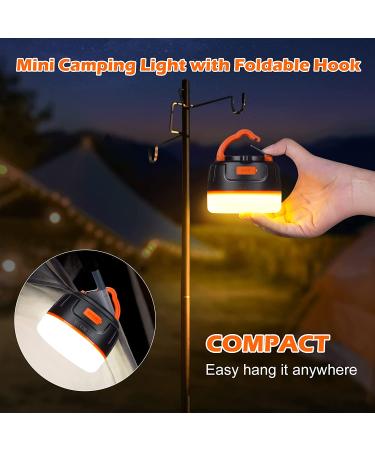 Rechargeable Camping Lantern 1000LM - 5 Light Modes, Remote Control, Magnetic Base - Orange Mini Lantern Flashlight for Camping, Hiking, Power Outages - Up to 150H Battery Life - Buy Online on GoSupps.com
