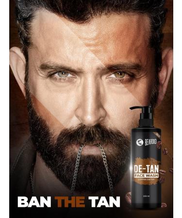 Be Ardo DeTan Face Wash for Men - Coffee & Aloe Vera | 200ml Natural Skincare - Buy Online on GoSupps.com