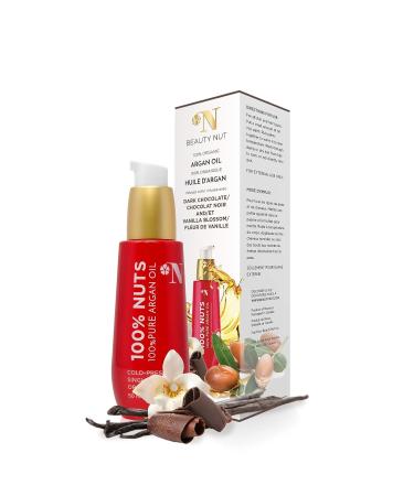 100% Pure Argan Oil (Dark Chocolate & Vanilla) - Organic Natural Hydrating Oil with Antioxidants & Vitamin E for Skin Nourishment (50ml/1.7oz - Buy Online on GoSupps.com