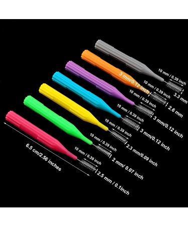 100-Piece Interdental Brush Set for Oral Hygiene - Dental Flossing Tool with Stylish Colors - Buy Online on GoSupps.com