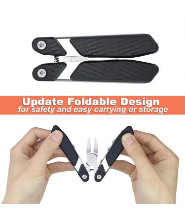 SGNEKOO Toe Nail Clippers for Thick Nails - Portable Heavy Duty Trimmer for Seniors & Adults | Sharp Folding Toenail Clipper for Ingrown Toenails - Black - Buy Online on GoSupps.com
