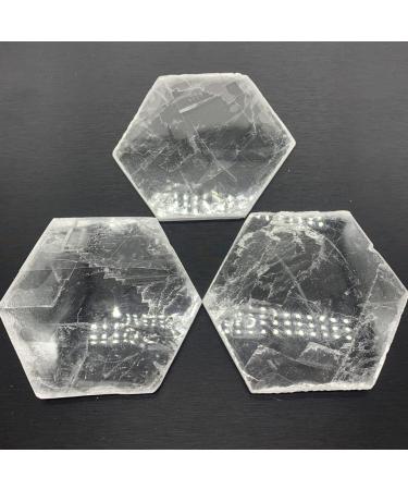 Crystal Natural Clear Gypsum Rhombus Shape Crystal Polished Stones Hand Carved Home Decoration Gifts Can be Used for JZIGTDEM - Buy Online on GoSupps.com