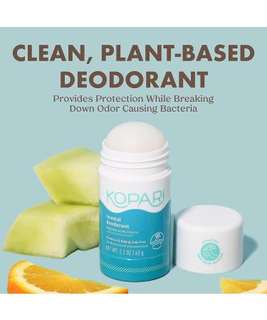 Kopari Aluminum-Free Natural Deodorant with Organic Coconut Oil | Coastal 2 Pack | Vegan, Gluten-Free, Cruelty-Free, Non-Toxic, Paraben-Free Deodorant for Men & Women - Odor Protection, Naturally Derived - Buy Online on GoSupps.com