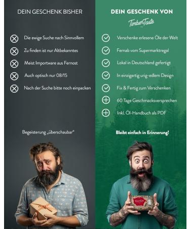 Timber Taste Oil Gift Set for Men & Women - 5 Exquisite Food Oils (5x40ml) - Premium Spice Gift Box - Perfect for Him & Her - Unique Global Gift Sets - Buy Online on GoSupps.com