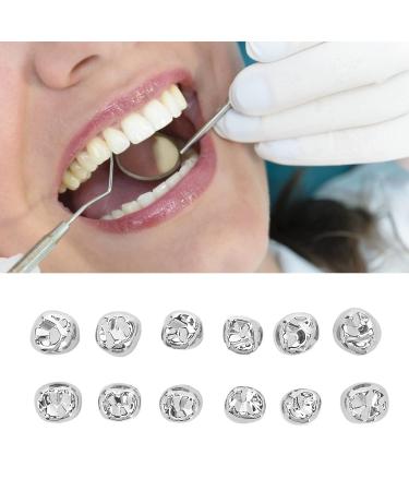12pcs Dental Molar Metal Crowns Set - Protective & Restoration Crowns for Adults - International Shipping Available - Buy Online on GoSupps.com