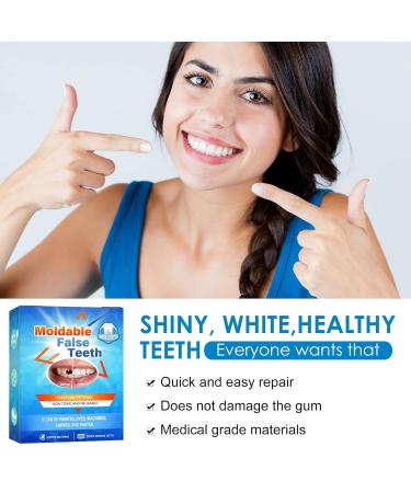 Moldable False Teeth Repair Kit - Dental Glue for Missing & Broken Teeth - Regain Your Smile in Minutes | 1 Pack - Buy Online on GoSupps.com