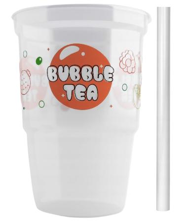 Buy Bubble Tea Pearl Popping Boba Set | 64-Piece Bubble Tea Kit - Strawberry Passion Fruit Apple Berry Syrup Peach Jasmine Tea Cups & Straws - International Shipping Available! - Buy Online on GoSupps.com