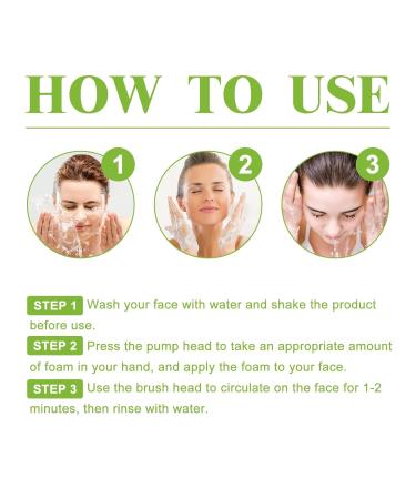 Deep Cleansing Facial Foam Mousse - Oil Control Wrinkle Reduction Hydrating Face Wash For Refreshing & Radiant Skin(2PCS) 1 Count (Pack of 1) - Buy Online on GoSupps.com