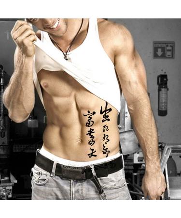 Konsait Extra Fake Temporary Tattoo for Men - Black Body Stickers for Arm, Shoulder, Chest & Back - Lion, Dead Skull, Koi Fish, Eagle, Hawks, Tribal Symbols - Buy Online on GoSupps.com