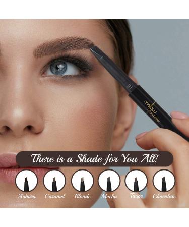 Mellow Cosmetics Brow Definer Eyebrow Pencil - Triangular Tip, Long Lasting & Easy To Glide | Chocolate - Buy Online on GoSupps.com