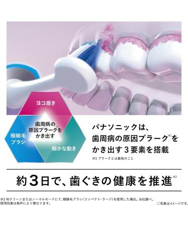 Panasonic EW-DT72-S Doltz Top Model Silver Electric Toothbrush with Bluetooth - 2022 Release | Japan Import - Buy Online on GoSupps.com