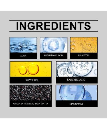 Black and White Rice Exfoliant Premium Rice Ampoule Exfoliating Solution Face and Body Peeling Moisturizing for All Skin.(1Pcs Black) black 3.38 Fl Oz (Pack of 1) - Buy Online on GoSupps.com