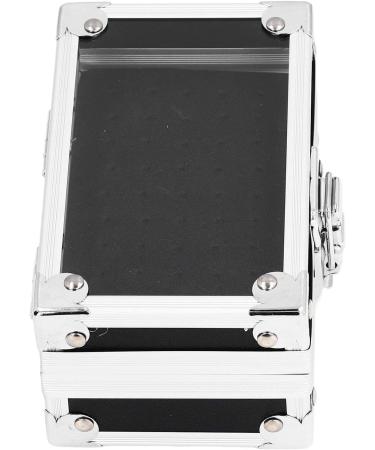 Nail Drill Bits Container Locking Design Nail Drill Bits Holder Clear Dustproof Flip Cover Multi-Hole for Technician for Salon (Black) - Buy Online on GoSupps.com