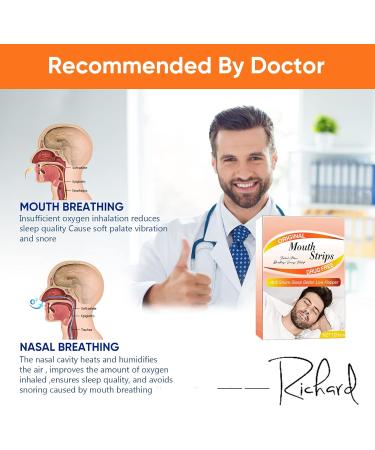 Advanced Gentle Anti Snoring Mouth Tape - Improve Nasal Breathing and Sleep Quality - Buy Online on GoSupps.com