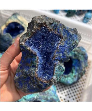 Natural Crystal Rough Natural Azurite Raw Gemstone Needle Cluster Malachite Geode Crystal Stone Collectible 1pc 400-500g - Buy Online on GoSupps.com