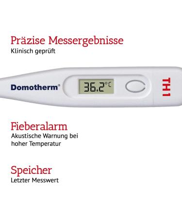 Domotherm TH1 Classic Fever Thermometer - Trusted Worldwide for Accurate Temperature Measurement - Buy Online on GoSupps.com