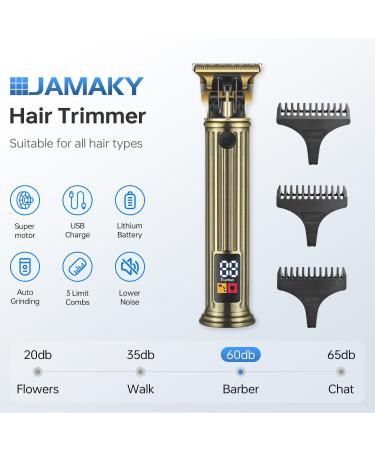 Cordless Men's Beard Trimmer - Zero Gap Hair Trimmer with LED Type-C Quick Charge 7500RPM & 3 Combs | International Shipping Available - Buy Online on GoSupps.com
