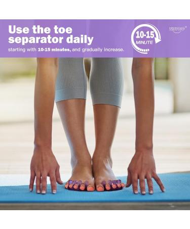 Toe Separators for Women - Silicone Pedicure Spacers & Gel Toe Spreaders for Nail Polish & Toenail Painting (2 Pairs - Buy Online on GoSupps.com