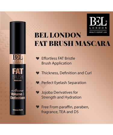 Bel London Fat Brush Mascara - Extreme Volume and Definition - Buy Online on GoSupps.com