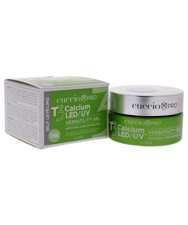 Cuccio Pro T3 LED/UV Cool Cure Versatility Gel - Self-Leveling Gel with Calcium - White 1 Oz - Buy Online on GoSupps.com