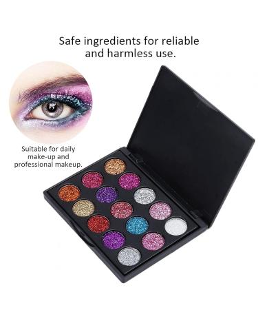 Portshade Palette - 15 Colors Waterproof Glitter Eyeshadow | Long-Lasting Makeup for Everyday & Vacation - Buy Online on GoSupps.com