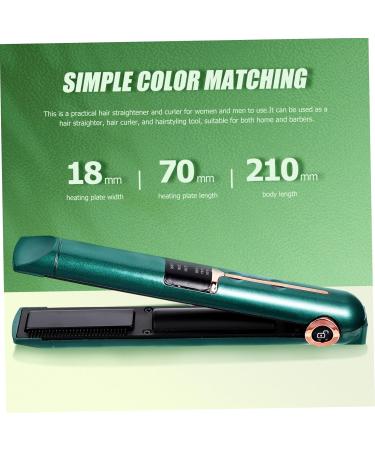 Healeved Curling Iron Girl Hair Straightener Electric Curlers Wisking Tool Electric Cordless Power Tools Abs 21X4X3.5CM Green - Buy Online on GoSupps.com