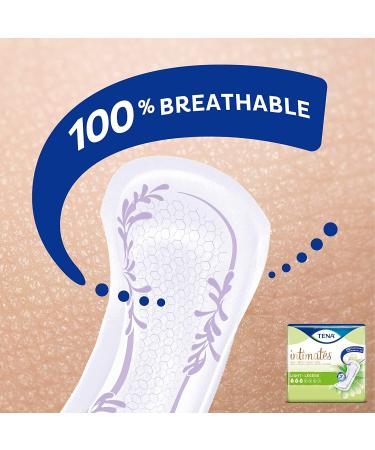 TENA Intimates Incontinence Pads for Women - Light Absorbency, Ultra Thin, Regular Length - 30 Count (Pack of 6) - Buy Online on GoSupps.com