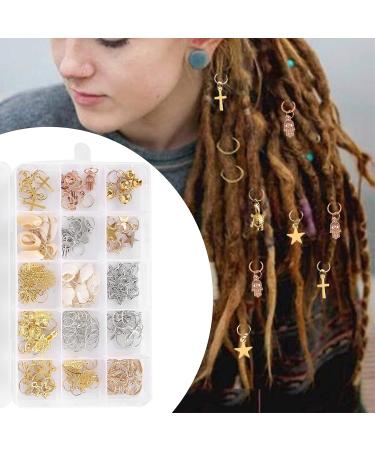 Shop DIY Hair Braids & Dreads Rings | Stylish Hair Accessories for Women - Metal Gold Cuffs & Clips - Buy Online on GoSupps.com