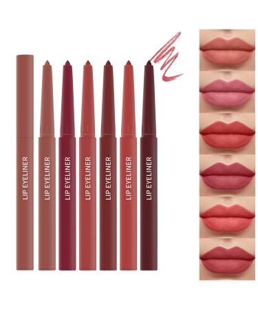 SWEETSHION Velvet Lip Liner Pencil for Womens Smooth Long Lasting Non Stick Cup Lipstick Waterproof Lip Makeup Gift for Girls 1PC D